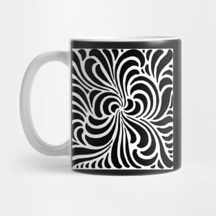 Bold swirling printers’ ornament design, 1897 Mug